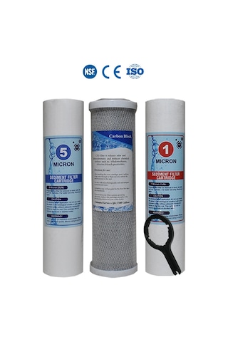 WaterMelon Açık Kasa Su Arıtma Cihazı Filtresi Ilk 3 Aşama Filtre Seti