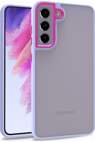 Zore Galaxy S21 Fe Uyumlu Msra Flora Kılıf-lila Lila