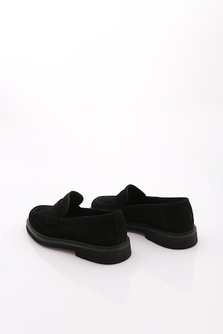 Dgn 1234 Erkek Loafer Ayakkabi Siyah Süet