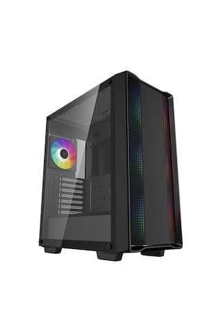 Deepcool CC560 V2 PF550 550W 80Plus Mid-Tower 4X Rainbow Fanlı Bilgisayar Kasası Siyah