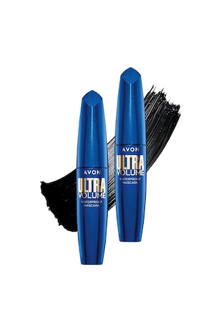 Avon Ultra Volume Suya Dayanıklı Maskara Blackest Black 2'li