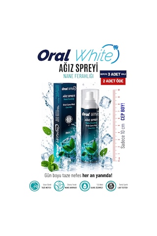 Oral White Ağız Kokusu Giderici Ve Önleyici Sprey 20 ML