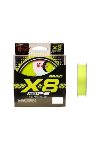 Captain X8 Power Pe İp Misina 0,06mm 150mt Lemon Yellow - Standart