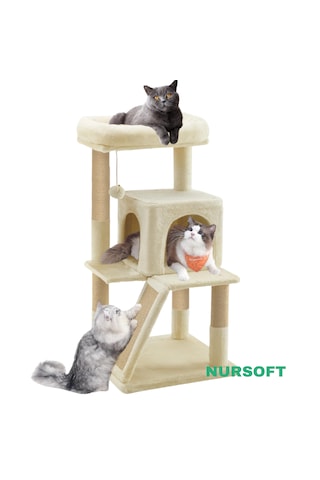 Nursoft Teraslı Dekoratif Kedi Tırmalama Evi - 0091 Nursoft Teraslı Dekoratif Kedi Tırmalama Evi - 0091