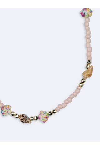 Pembe Boncuklu Kolye 72443611