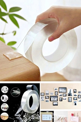 Tilbe Home Çift Taraflı Bant Çıkarılabilir Süper Güçlü Bant