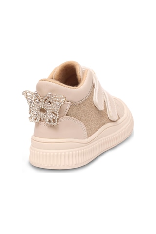 Kaptan Junior Kışlık Günlük Kız Çocuk Bebek Cırtlı Bot Barznk 650 Krem