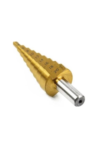 Paslanmaz Kademeli Matkap Ucu Ahşap Plastik Sac Delme Uç 4- 20 mm