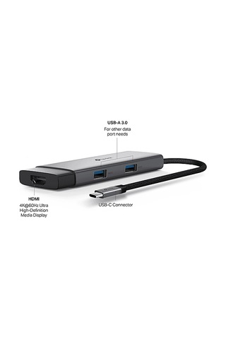 Tp-lınk Uh5020c Type C Port 5'i Bir Arada Usb-c Hub Gri