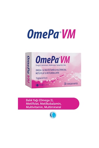 Tab Omepa Vm Omega 3 - Multivitamin - Multimineral 30 Kapsül