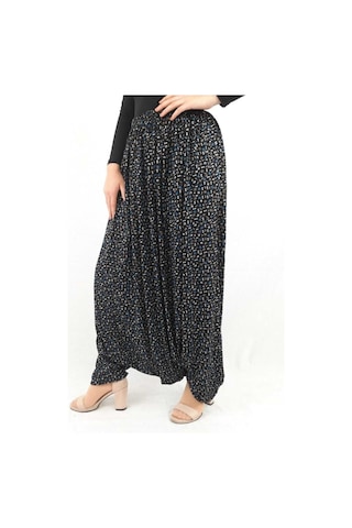 Özözkanlar Çiçekli Yöresel Menekşe Aşağıdan Ağlı Şalvar Renk-2 Çok Renkli