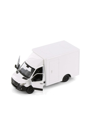 14 Cm Mercedes-benz Sprinter Metal Model Kamyonet - 1:48 Ölçek Çek Bırak Oyuncak Kargo Aracı