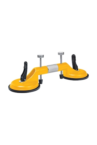 Sgs959 - 100 Kg İkili Ayarlanabilir Alüminyum Gövde Cam Seramik Fayans Ahşap Tutma Taşıma Vantuzu 12cm + 12cm