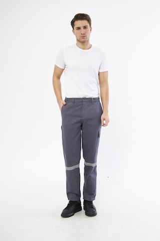 Pantolon 16/12 Gabardin %100 Pamuk Reflektörlü Kargo Cepli Gri Ya