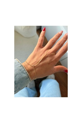 Pendor Gold Pembe Yıldız Figürlü Zirkon Taş Detaylı Altın Kaplama Şık Premium Şahmeran