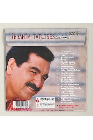 İbrahim Tatlıses Türküler 2007 Cd Orjinal Dönem Baskı