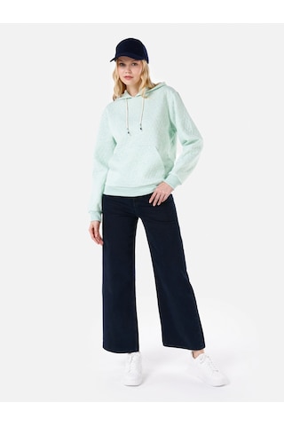 Colin's Colins Regular Fit Basic Yeşil Kadın Sweatshirt Cl1067255 Mint Yeşili