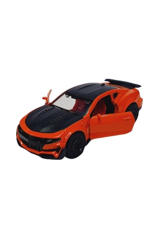 Çekbırak Metal Araba Mustang Yeşil 3681a- Mustang Turuncu