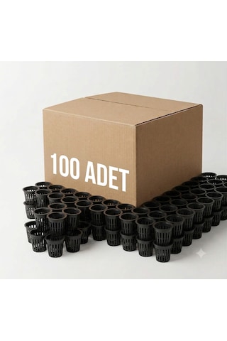 100 Adet 5 Cm File Saksı Topraksız Tarıma Uygun Hidroponik Saksı