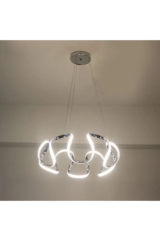 Örümcek Model 3 Renkli Modern Krom Led Avize Krom
