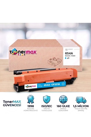 Hp 654a Cf331a Mavi Uyumlu Toner - Çipli / Color Laserjet Enterprise M651
