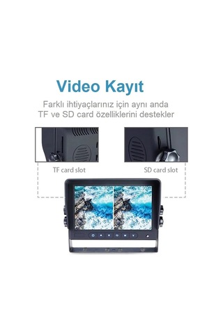 Blacksys Betoptek Btm710 Ticari Araç Ekranlı 3 Lü Kamera Sistemi Btm710