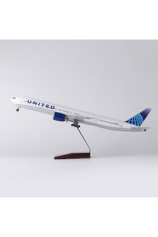 United Air B777 Yolcu Uçağı Model Uçak 1/157 Ölçek 47cm