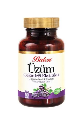 Balen Üzüm Çekirdeği Ekstraktı 375 Mg 60 Kapsül Balen Üzüm Çekirdeği Ekstraktı 375 Mg 60 Kapsül