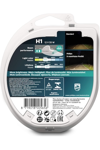 Philips H1 Ampul Xtreme Vision Pro150 X-treme +%150 Fazla Işık
