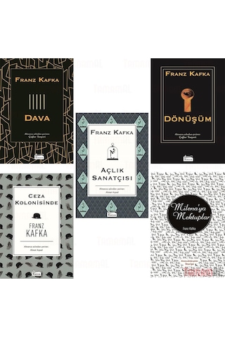 Franz Kafka Dönüşüm Dava Açlık Sanatçısı Ceza Kol. 5 Bez Ciltli