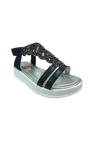 Ortopedikal Grafen Kiz Çocuk Sandalet Taşli Topuklu Abiye (355971676) Siyah