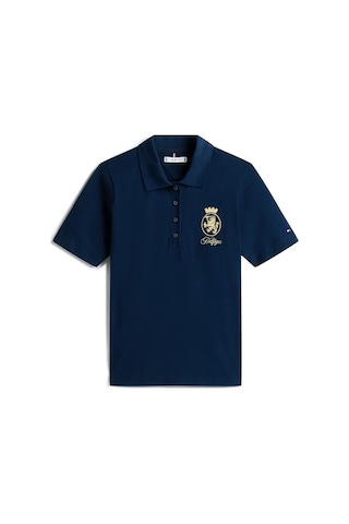 Tommy Hilfiger Gold Crest Reg Ss Po, C1g Lacivert Kadın Polo T-shirt