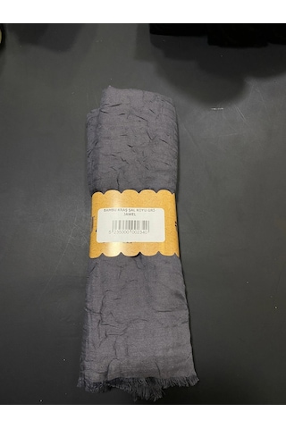 Bambu Kraş Şal Koyu Gri-jawel Çok Renkli