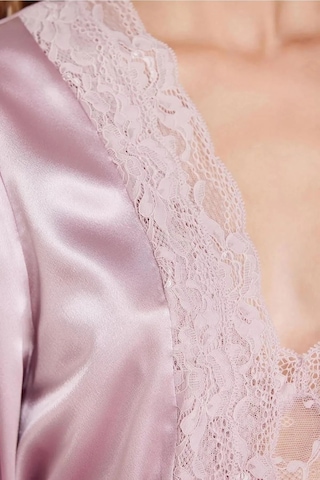 Pierre Cardin 7015 Kadın Dantelli Saten 4'lü Set-rose