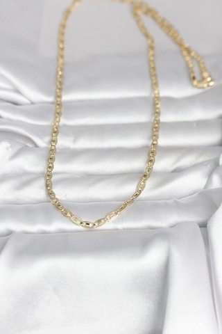 Cm 14k Gold Renk Lazer Kesim Zincirli Model 60 Cm Kadın Kolye - Lisinya altın