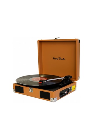 Record Master Rm-311 Kahverengi Renkli Pikap - Tüm Plaklar İle Uy