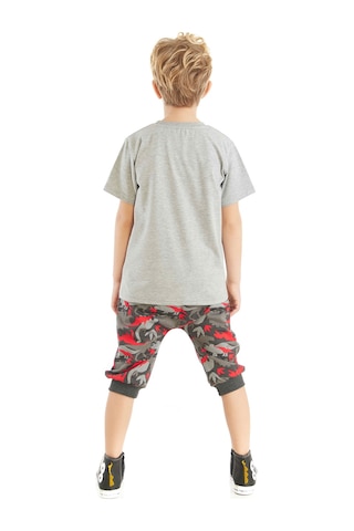 Denokids Mshb&g Triceratops Erkek Çocuk T-shirt Kapri Takım Çok Renkli