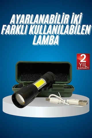 Tek Led Lamba El Feneri Küçük Taşınabilir Usb Şarjlı Acil Durum Lambası Najmaddin Diğer