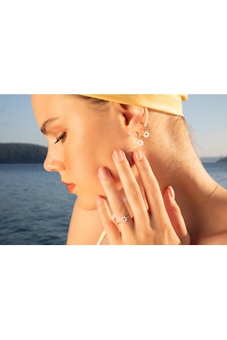 Reis Kuyumculuk T13355 Daisy Earring