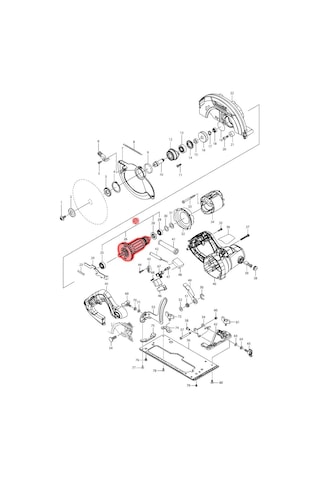Makita HS7601 Endüvi Rotor Kollektör Ürün Kodu 513909-2