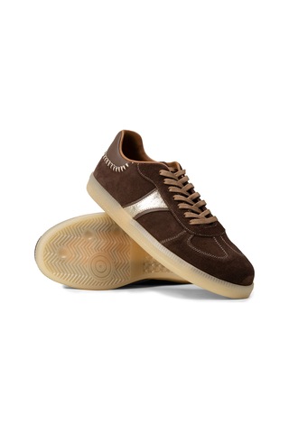 Deery Kadın Hakiki Süet Kahverengi Sneaker Ayakkabı - R2603zkhvc01 Kahverengi