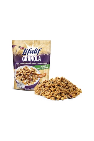 Eti Lifalif Granola Kuru Vişneli Kakao Parçacıklı Fındıklı 2 x 200 G