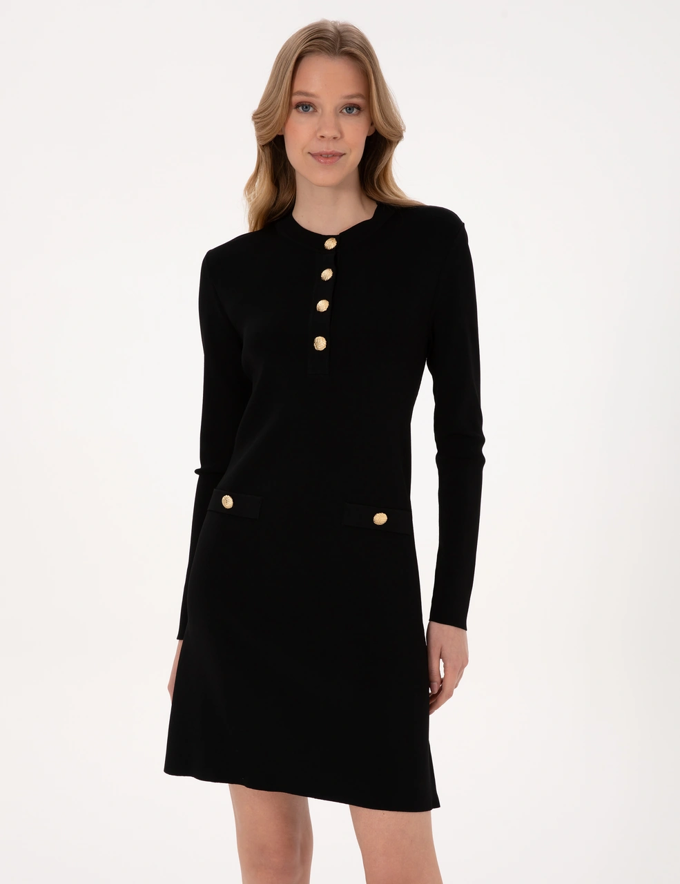 Pierre Cardin Kadın Siyah Elbise Triko 50311039-vr046 Siyah