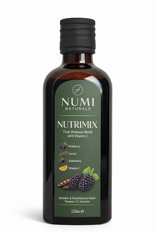 Nutrimix Karadut & Keçiboynuzu Pekmezli Bitkisel Karışım C Vitaminli Katkısız 150 Gr