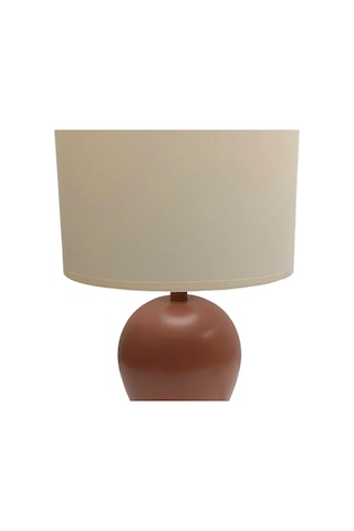 Minimal Polyester Abajur Gül Kurusu Gold