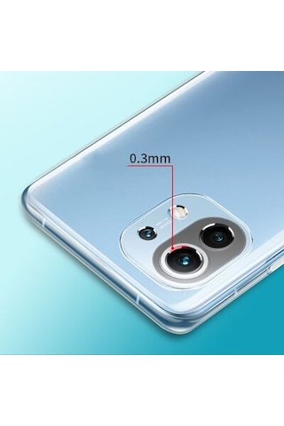 Xiaomi Mi 11 Lite İle Uyumlu Kılıf Şeffaf Kamera Korumalı Esnek Silikon Telefon Kılıfı Kapak