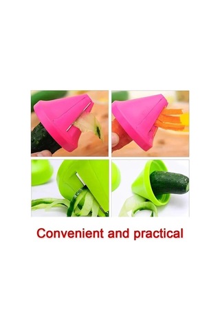 Spiralizer Sebze Dilimleyici, El Tipi Spiralizer Sebze Meyve Kabak Erişte Yapıcı Rende Dilimleyici Kesiciler, Mutfak Aleti Yeşil