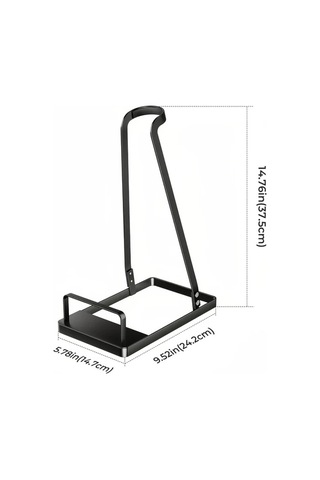 Fochsia High Gloss White 3-reinforced Version El Süpürgesi Standı Bağımsız Depolama Rafı Düzenleme Ünitesi