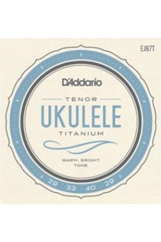 Daddario Ej87T Titanium Tenor Ukulele Tel Seti