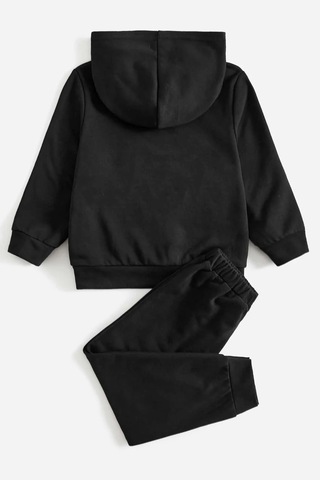 Çocuk Nice Baskılı Eşofman Takımı Siyah